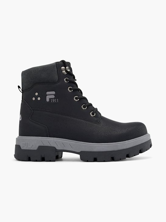 la fila de cordones de arranque negro deichmann