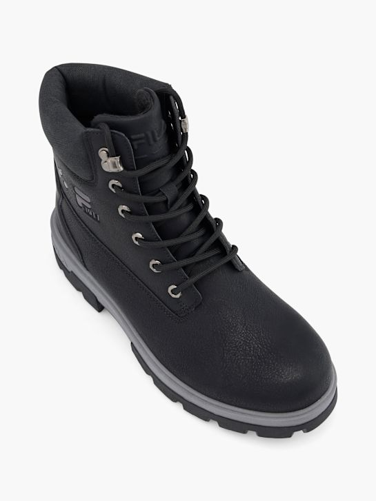 la fila de cordones de arranque negro deichmann