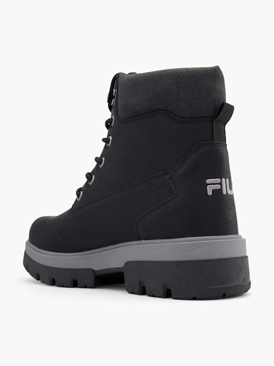 la fila de cordones de arranque negro deichmann