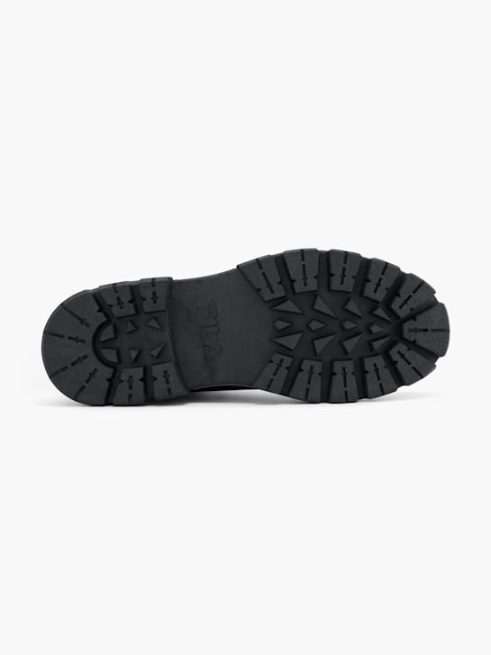 la fila de cordones de arranque negro deichmann