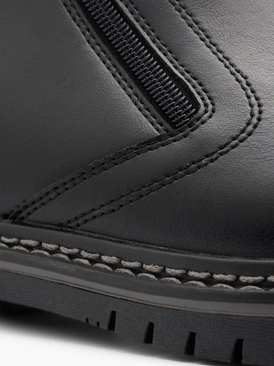 soy de zapato clásico de arranque de tobillo negro deichmann
