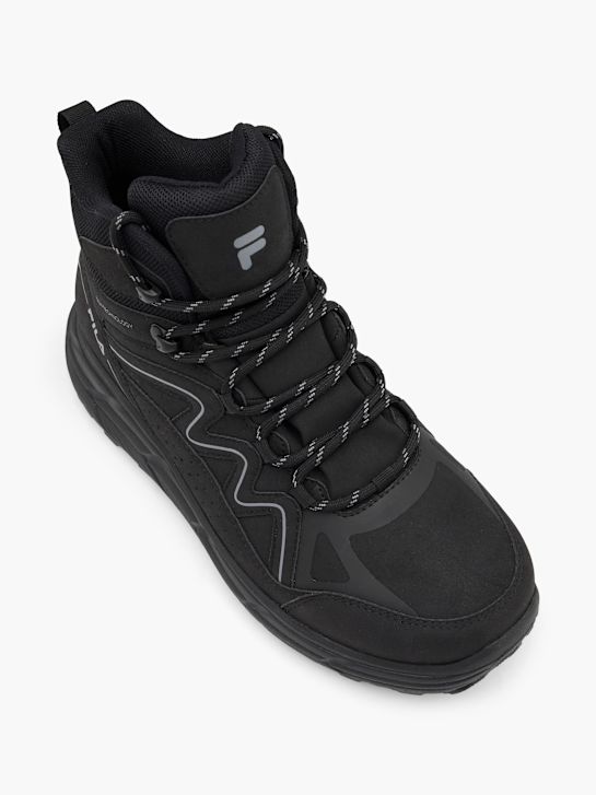 la fila de cordones de arranque negro deichmann