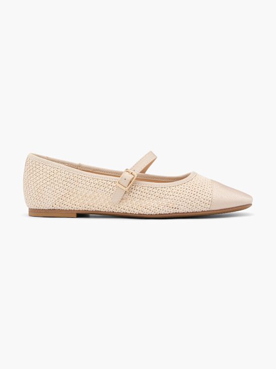 graceland mary jane ballet plana beige deichmann