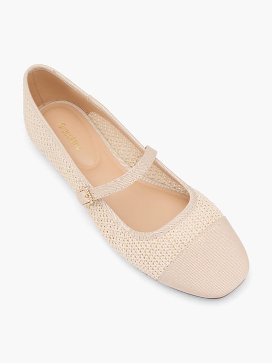 graceland mary jane ballet plana beige deichmann