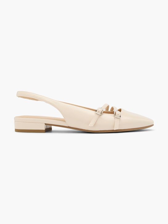 graceland slingback ballet plana beige deichmann
