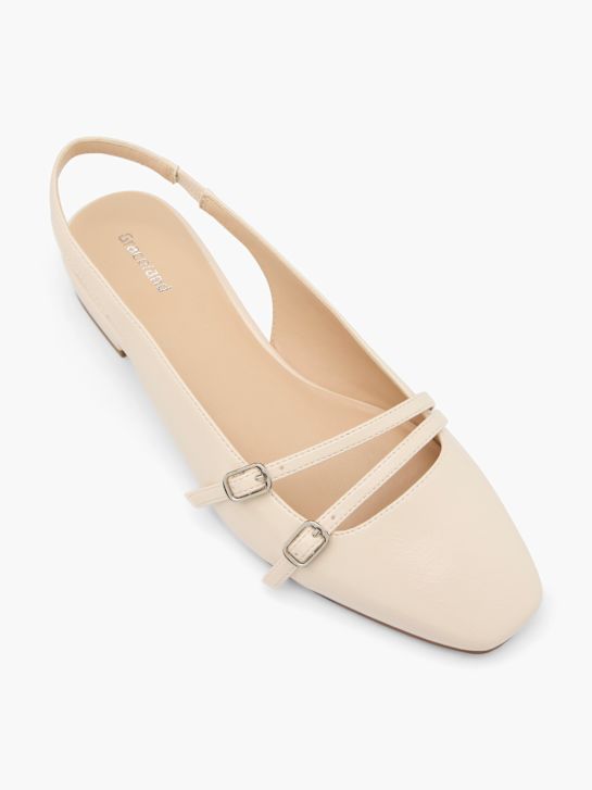 graceland slingback ballet plana beige deichmann