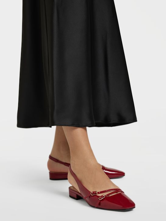 graceland slingback ballet plano rojo deichmann