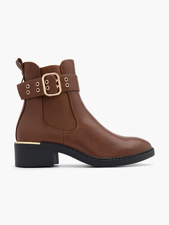 graceland de tacón chelsea boot beige deichmann