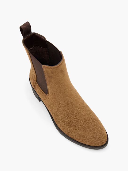 graceland de tacón chelsea boot marrón deichmann