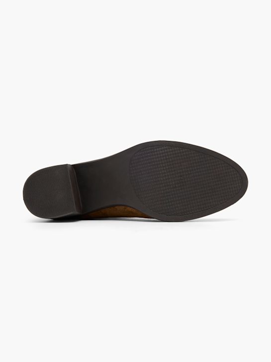 graceland de tacón chelsea boot marrón deichmann