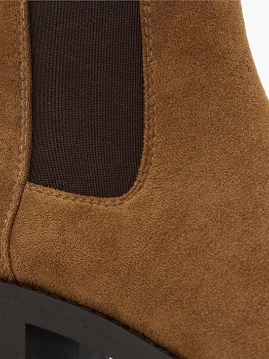 graceland de tacón chelsea boot marrón deichmann