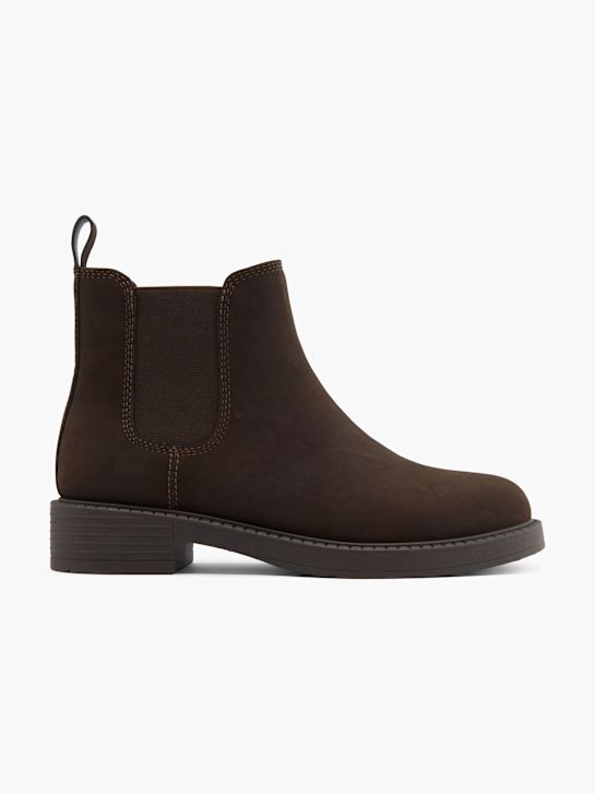 graceland de tacón chelsea boot marrón deichmann