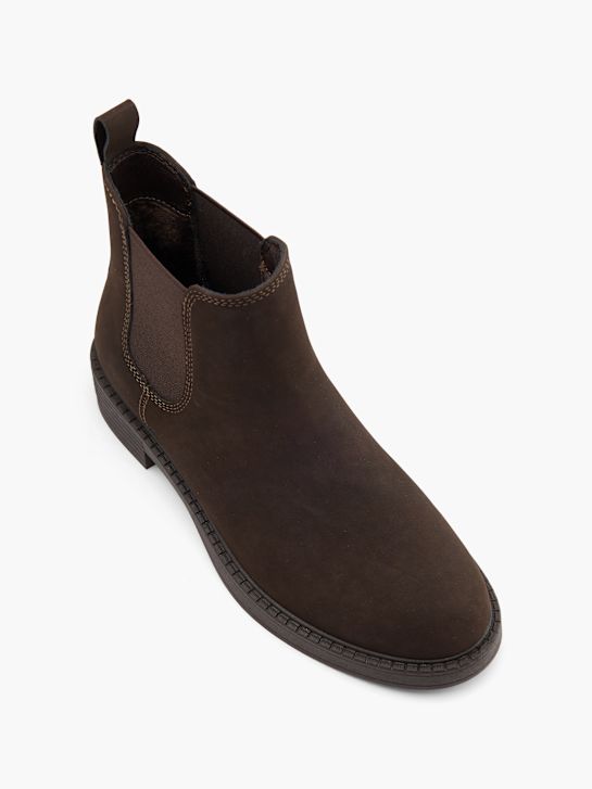 graceland de tacón chelsea boot marrón deichmann