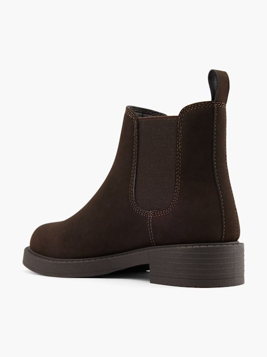 graceland de tacón chelsea boot marrón deichmann