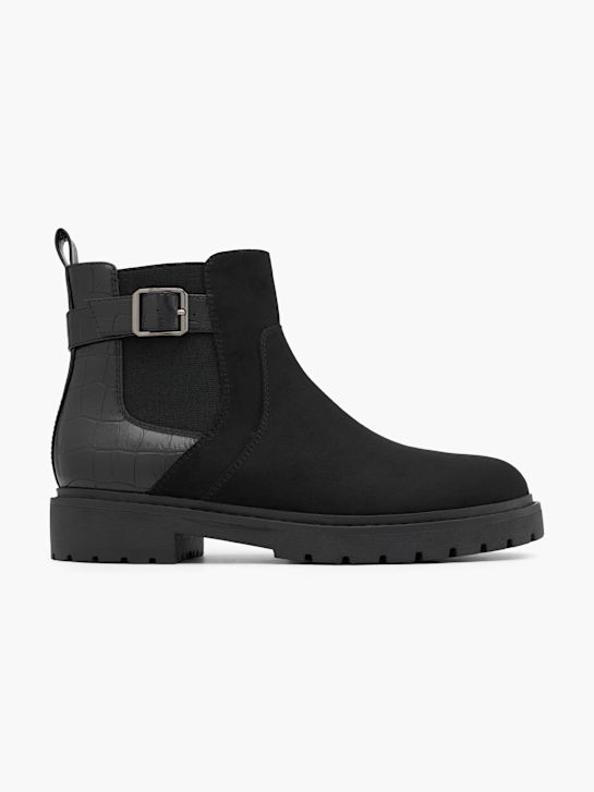 graceland de tacón chelsea boot negro deichmann