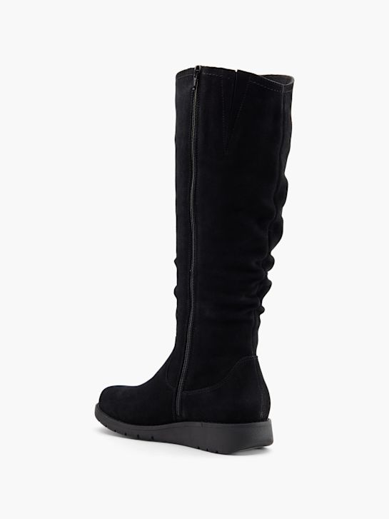 hush puppies la altura de la rodilla de arranque negro deichmann