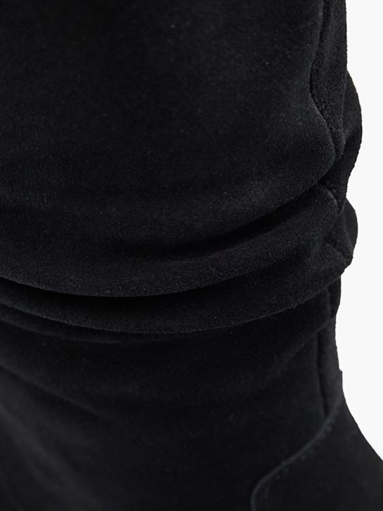 hush puppies la altura de la rodilla de arranque negro deichmann