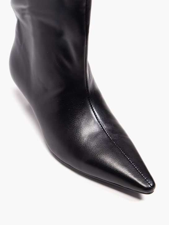 pasarela a la altura de la rodilla de arranque negro deichmann