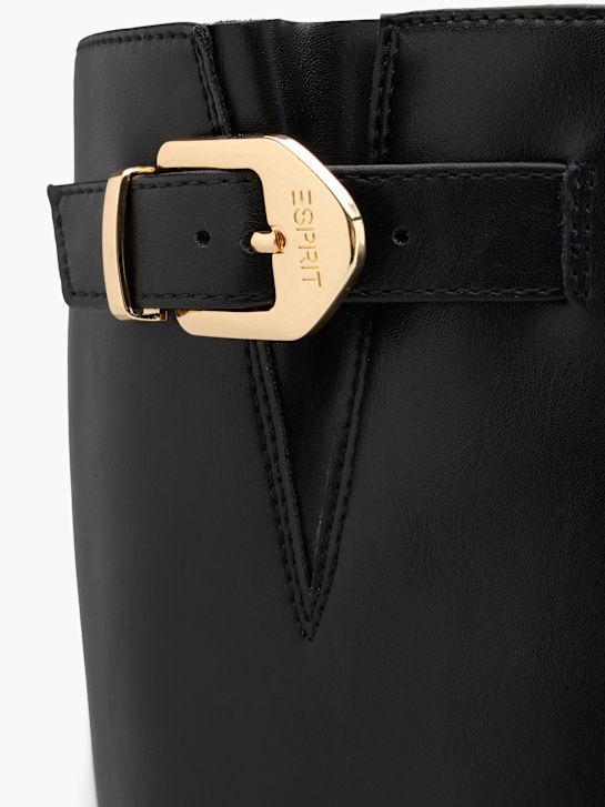 esprit altura de la rodilla de arranque negro deichmann