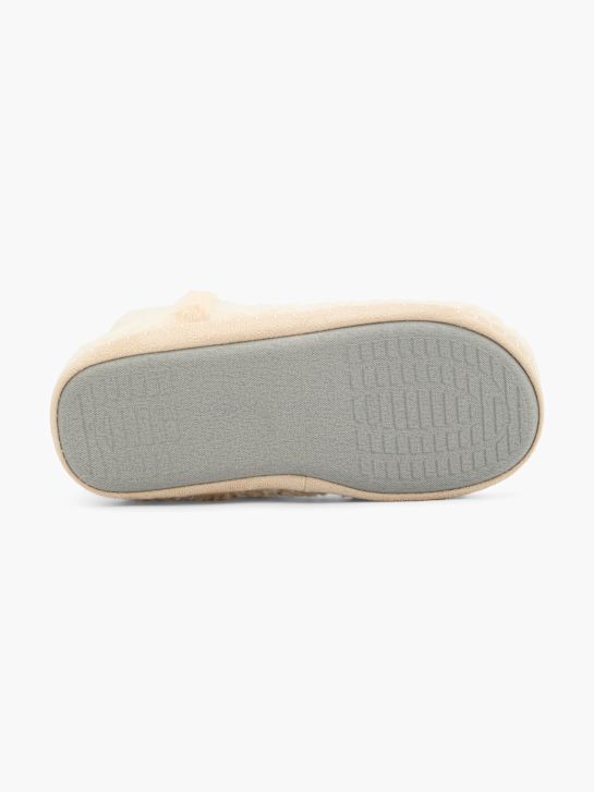 casa mia cerrado en la parte posterior zapatilla beige deichmann