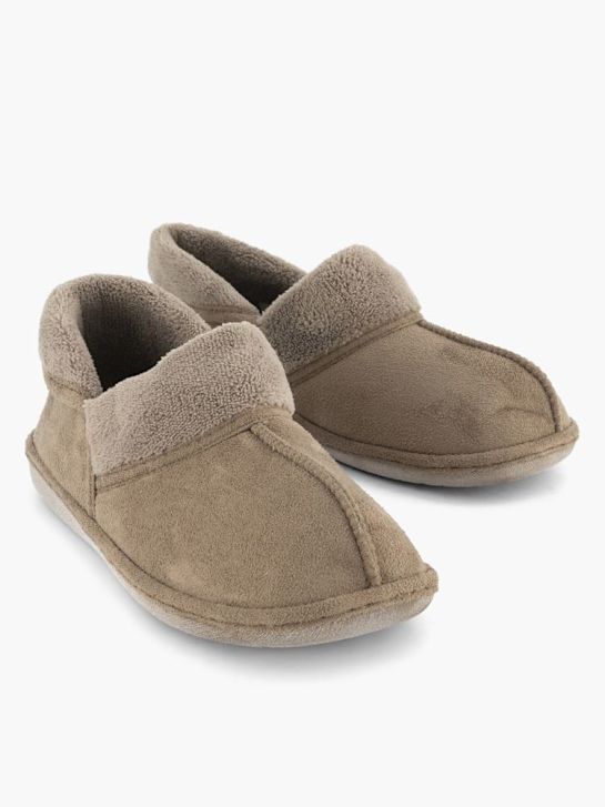 deichmann cerrado en la parte posterior zapatilla taupe deichmann