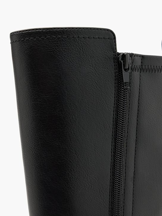 easy street altura de la rodilla de arranque negro deichmann