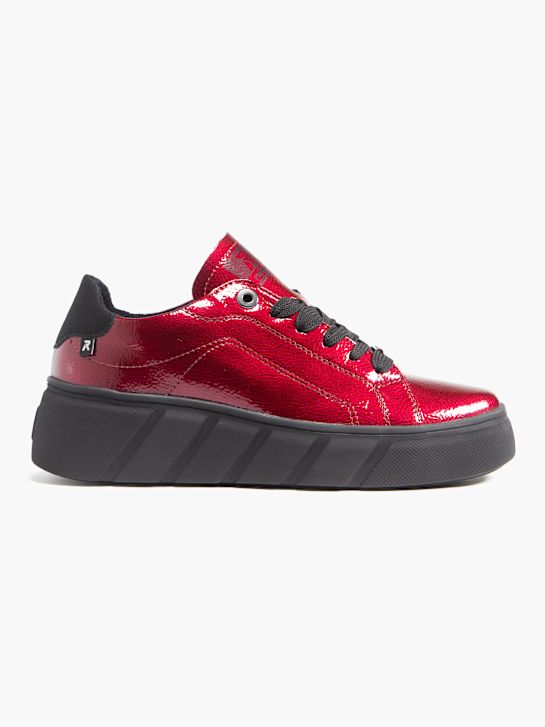 rieker bajo zapato rojo deichmann