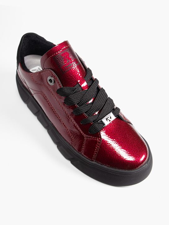 rieker bajo zapato rojo deichmann