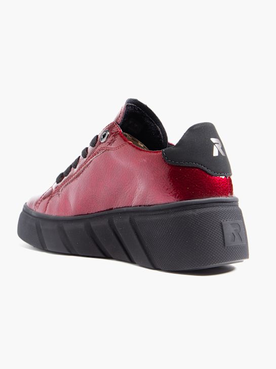 rieker bajo zapato rojo deichmann