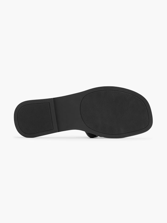 pasarela sandalias negro deichmann