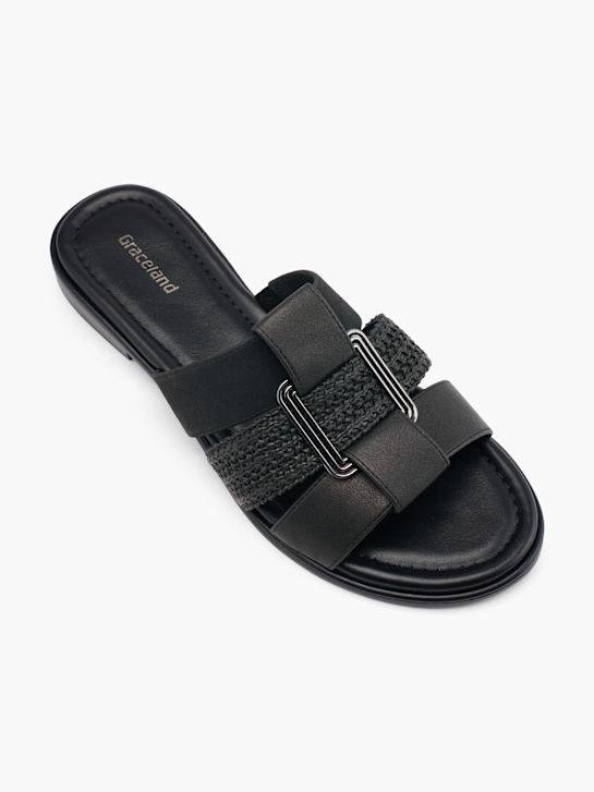 graceland sandalias negro deichmann