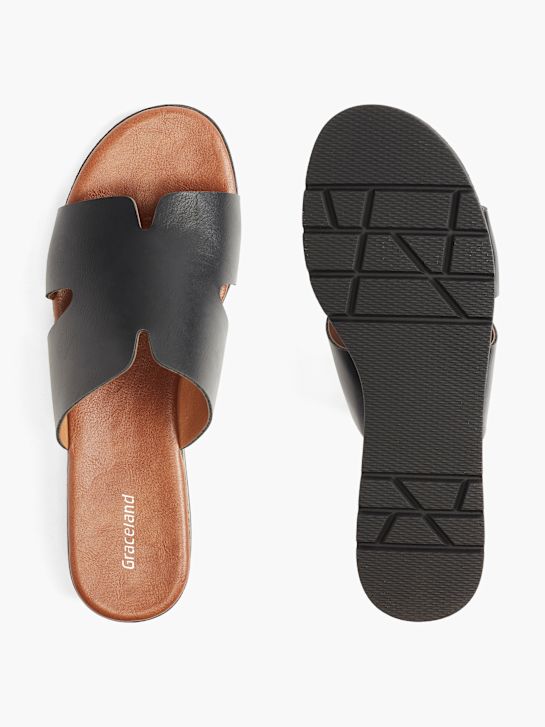 graceland sandalias negro deichmann