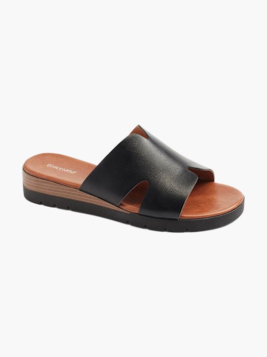 graceland sandalias negro deichmann