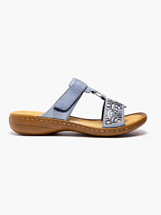 rieker sandalia azul deichmann