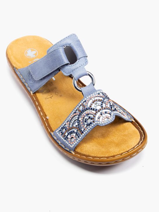 rieker sandalia azul deichmann