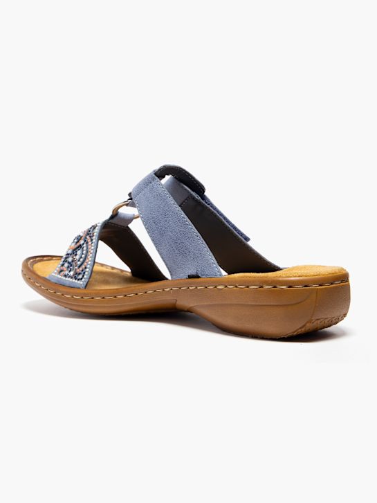 rieker sandalia azul deichmann