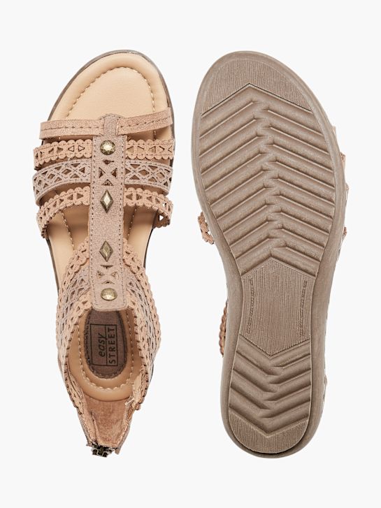 easy street sandalia marrón deichmann