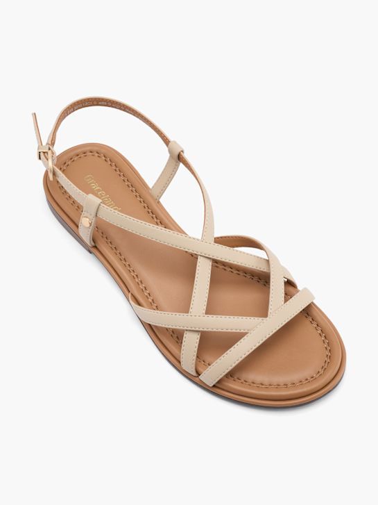 graceland sandalia beige deichmann
