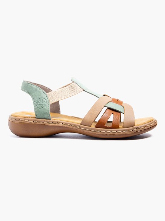 rieker sandalia beige deichmann