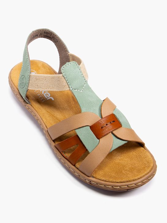 rieker sandalia beige deichmann