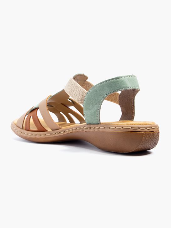 rieker sandalia beige deichmann