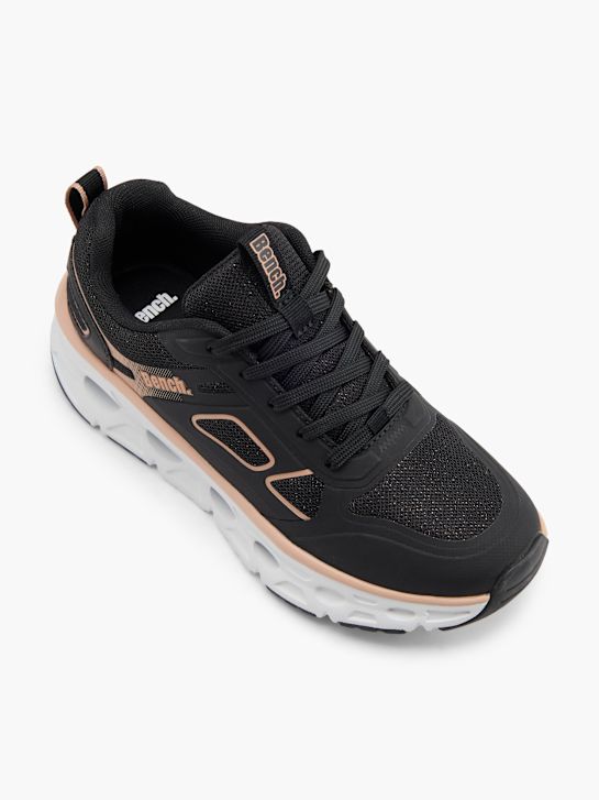 banco de entrenador negro deichmann