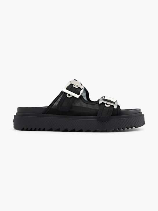 buffalo plantilla sandalias negro deichmann