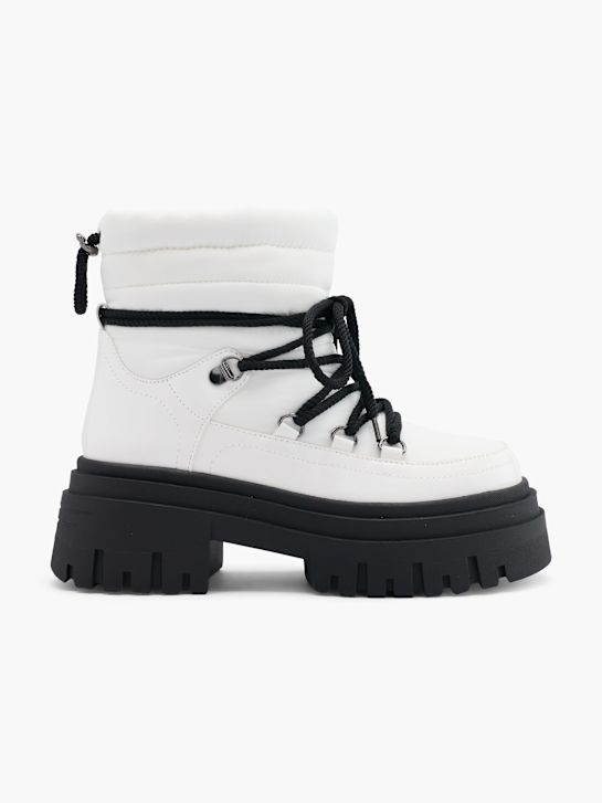 pasarela de cordones de arranque blanco deichmann