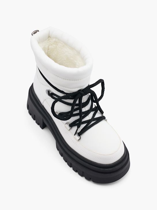 pasarela de cordones de arranque blanco deichmann