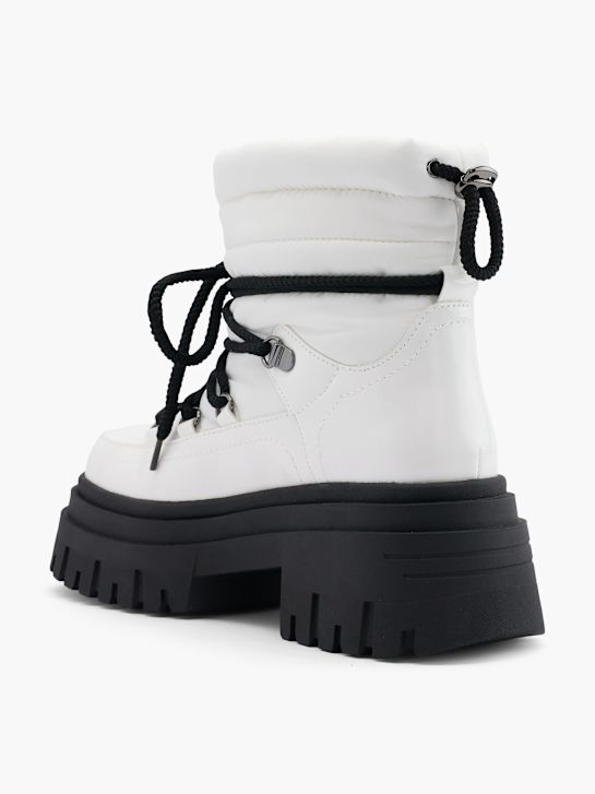 pasarela de cordones de arranque blanco deichmann