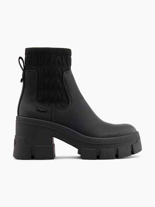 búfalo de tacón chelsea boot negro deichmann