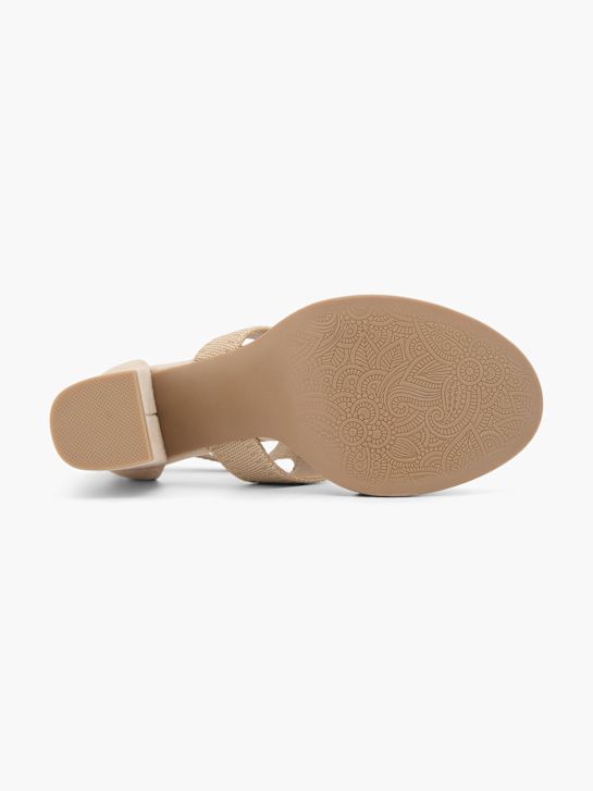 graceland de tacón de la sandalia beige deichmann