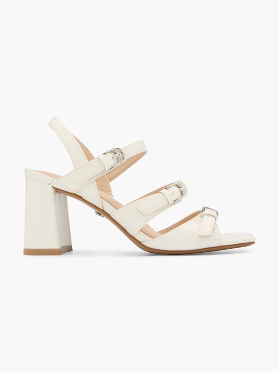 búfalo de tacón de la sandalia blanco deichmann