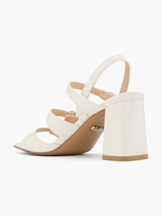 búfalo de tacón de la sandalia blanco deichmann